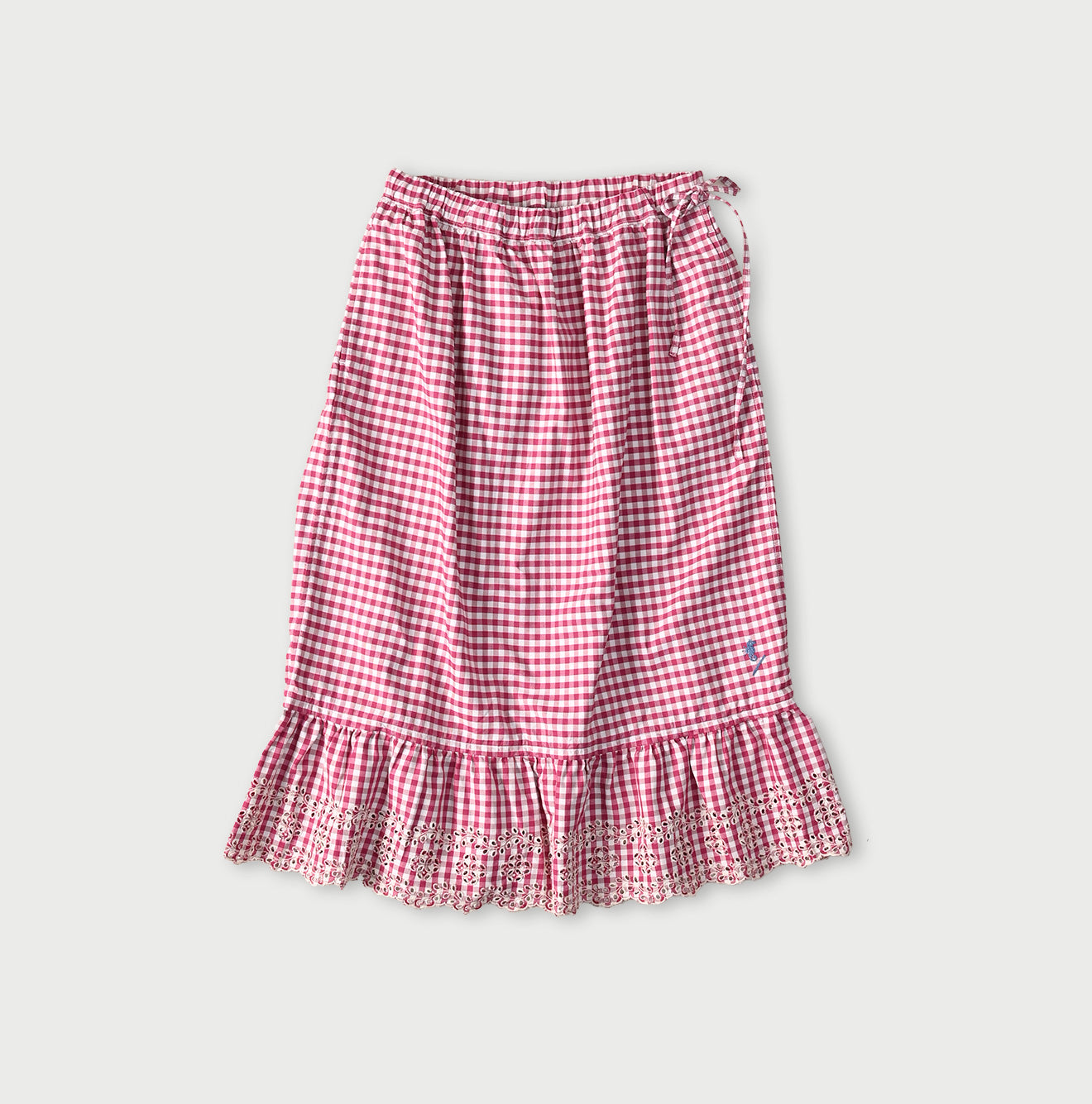 Hayama 504-Oxford Gingham Petti Skirt - Image 1