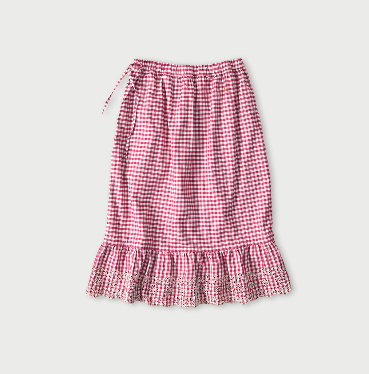 Hayama 504-Oxford Gingham Petti Skirt