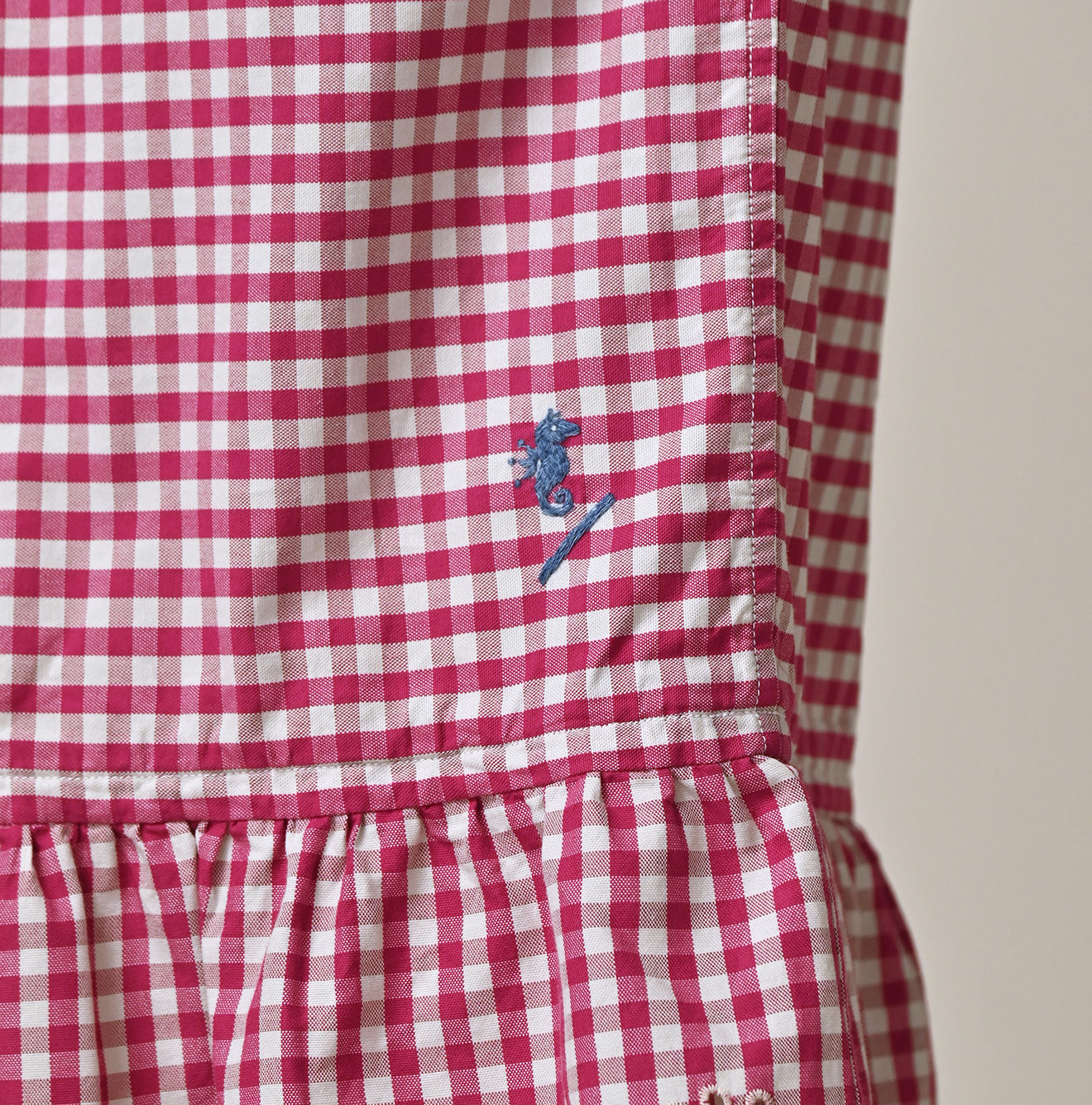 Hayama 504-Oxford Gingham Petti Skirt - Image 9