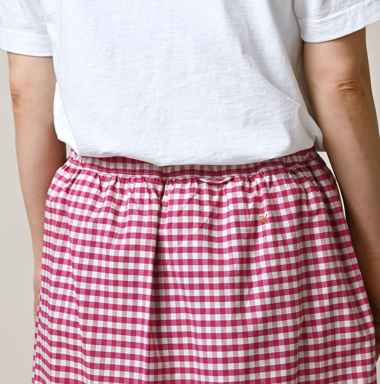 Hayama 504-Oxford Gingham Petti Skirt - Image 11
