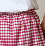 Hayama 504-Oxford Gingham Petti Skirt