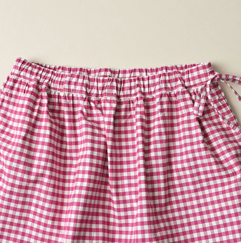 Hayama 504-Oxford Gingham Petti Skirt - Image 14