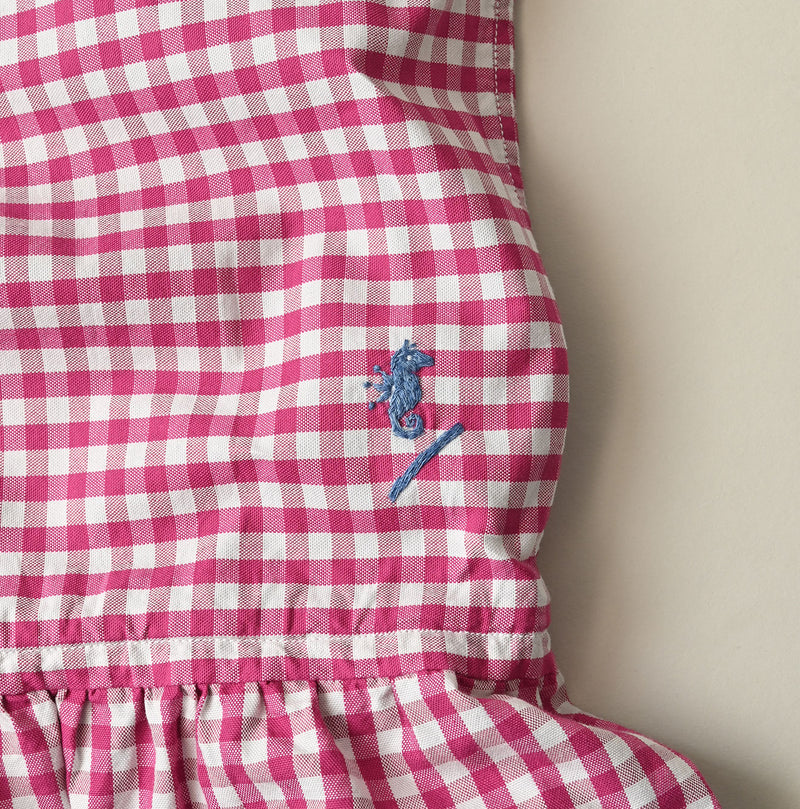 Hayama 504-Oxford Gingham Petti Skirt - Image 16