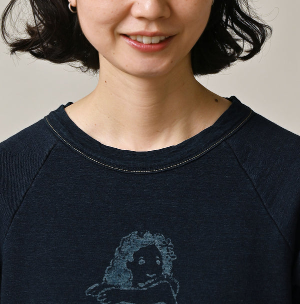 Hayama Indigo Fleece Dress