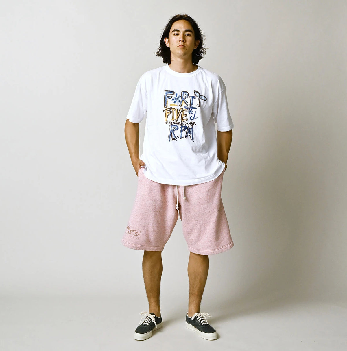 Hayama 908 Embroidered Sweat Shorts (Top-dyed)