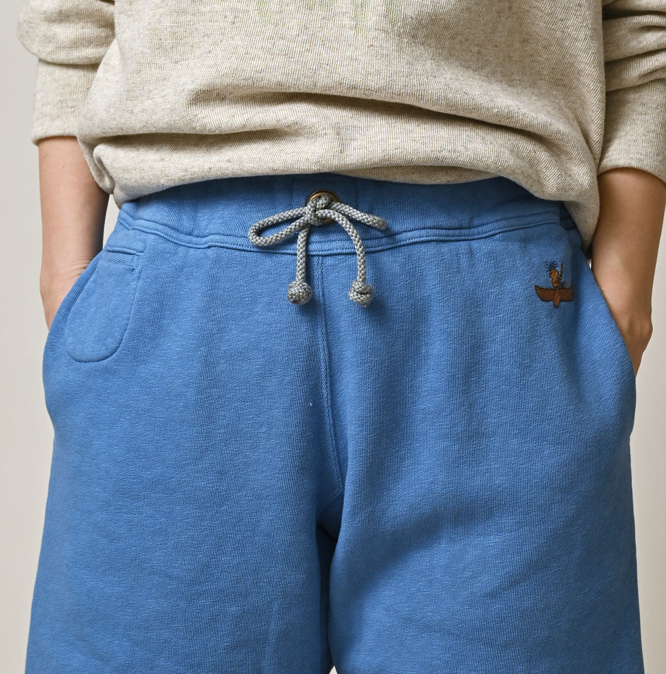 Z*Z様 KHOKI Sweat Lame shorts Hayama 908 Embroidered Sweat Shorts | 45R Official Online Store