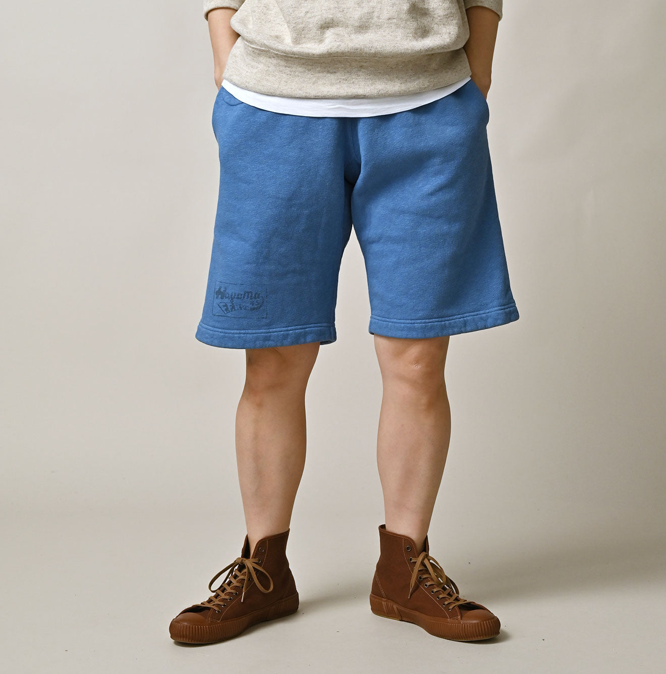 Hayama 908 Embroidered Sweat Shorts | 45R Official Online Store