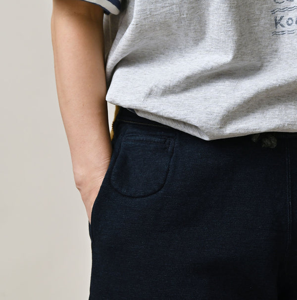 Hayama Indigo 908 Embroidered Sweat Shorts