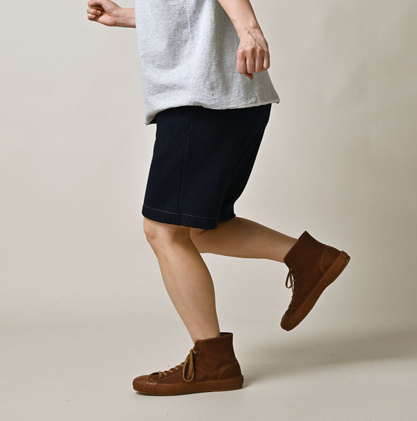 Hayama Indigo 908 Embroidered Sweat Shorts