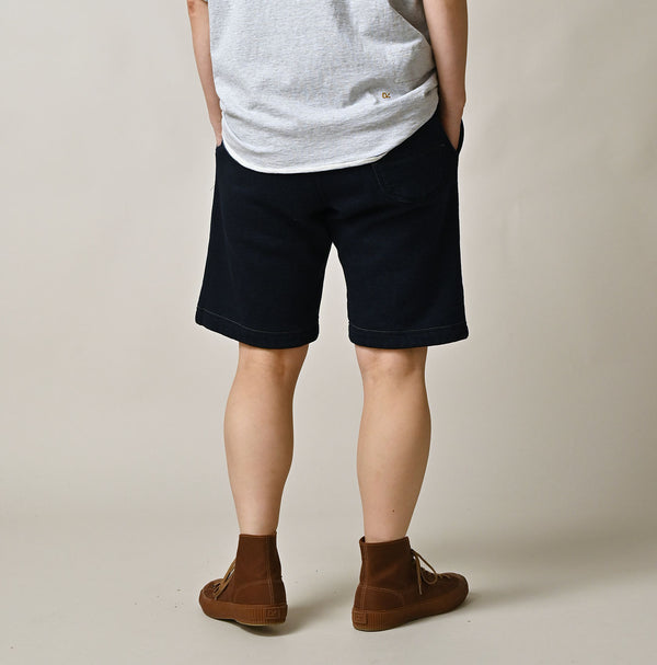 Hayama Indigo 908 Embroidered Sweat Shorts
