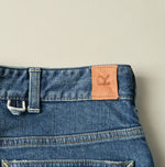 Futatabi Rye Mugi Stretch Momohime Distressed