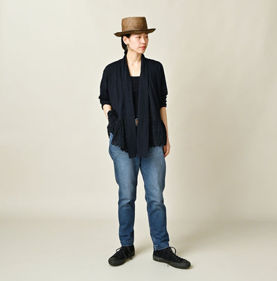 Futatabi Rye Mugi Stretch Momohime Distressed