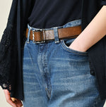 Futatabi Rye Mugi Stretch Momohime Distressed