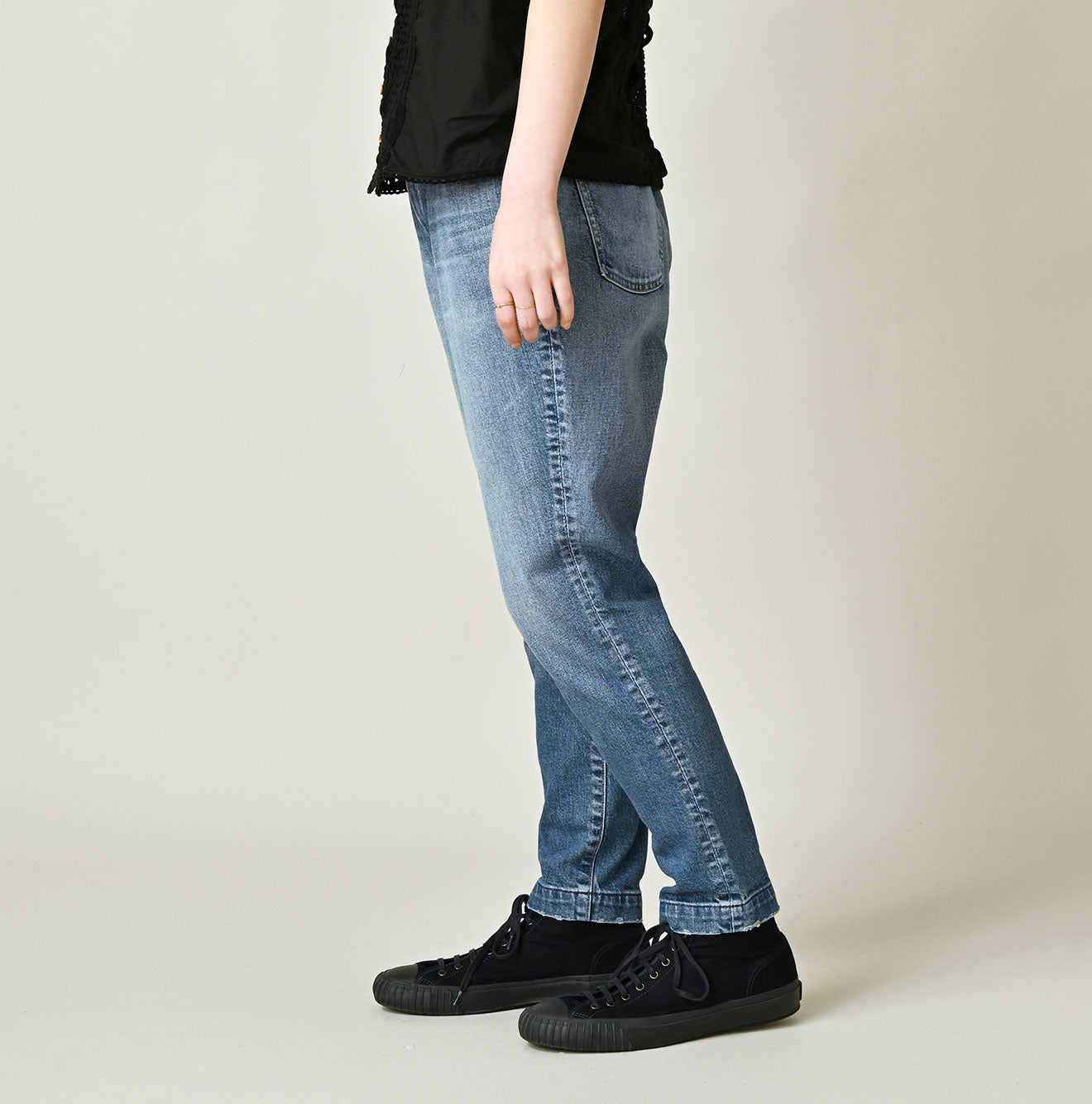 Futatabi Rye Mugi Stretch Momohime Distressed | 45R Official