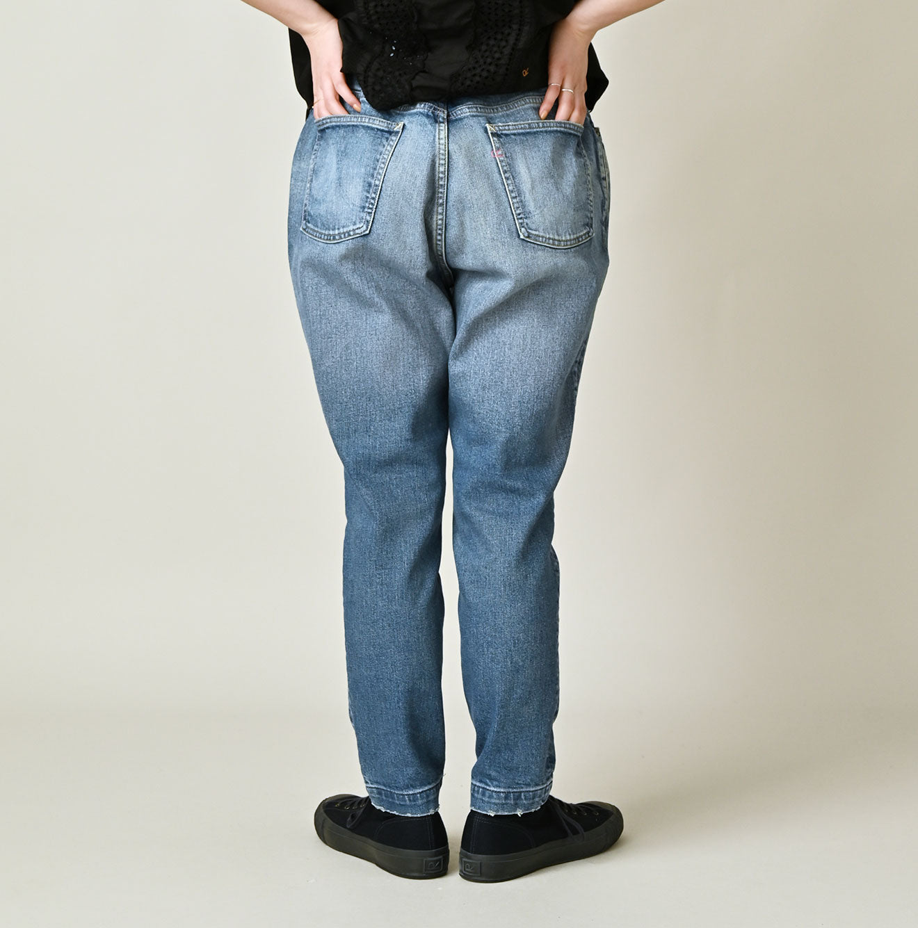 mugiページ Futatabi Rye Mugi Stretch Momohime Distressed | 45R Official