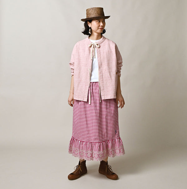 Hayama Embroidered Sweat Bolero (Top-dyed)