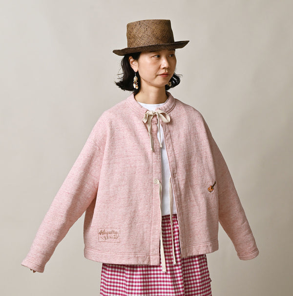 Hayama Embroidered Sweat Bolero (Top-dyed)