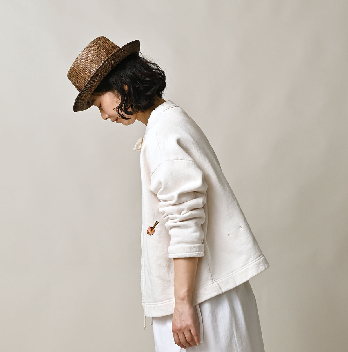 Hayama Embroidered Sweat Bolero