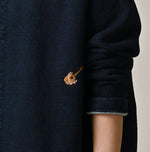 Hayama Indigo Embroidered Sweat Bolero