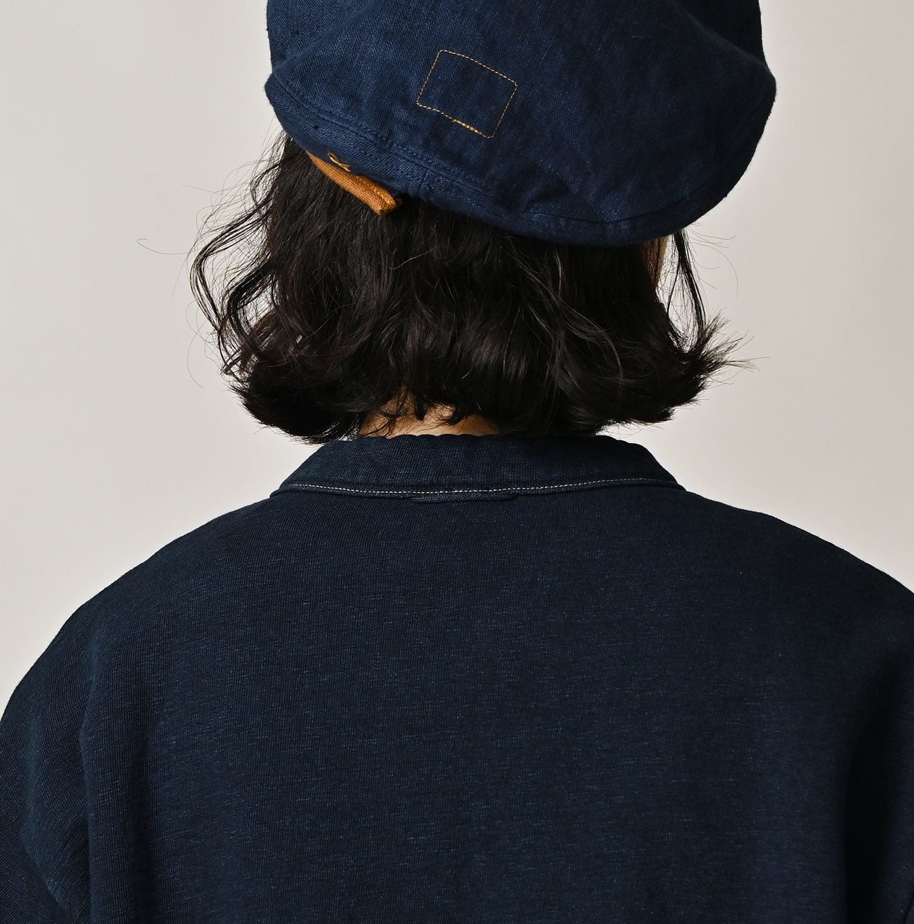 Hayama Indigo Embroidered Sweat Bolero - Image 10