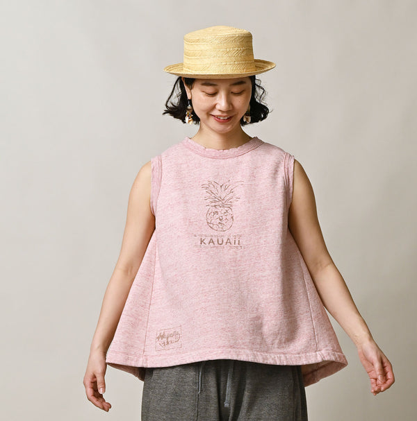 Hayama Sweat Sleeveless Top (Top-dyed)
