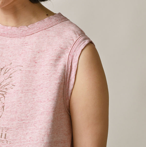 Hayama Sweat Sleeveless Top (Top-dyed)