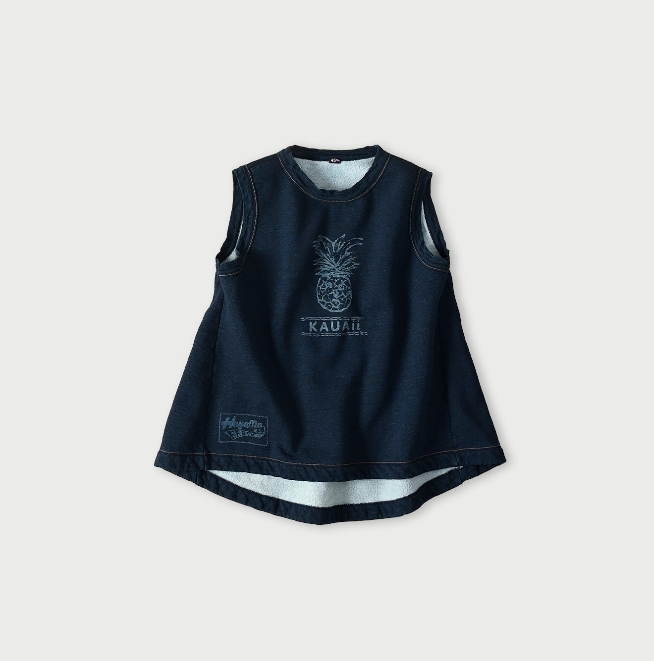 Hayama Indigo Sweat Sleeveless Top - Image 1