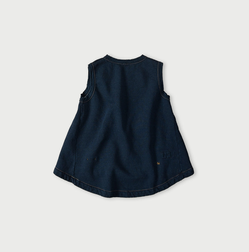 Hayama Indigo Sweat Sleeveless Top - Image 12