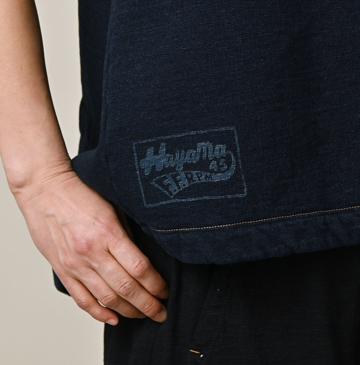 Hayama Indigo Sweat Sleeveless Top