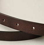 45R Montana Vintage Leather Slim Belt