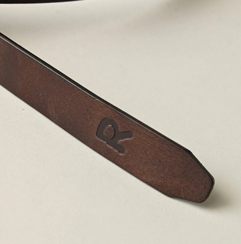 45R Montana Vintage Leather Slim Belt - Image 7