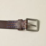 45R Montana Vintage Leather Slim Belt