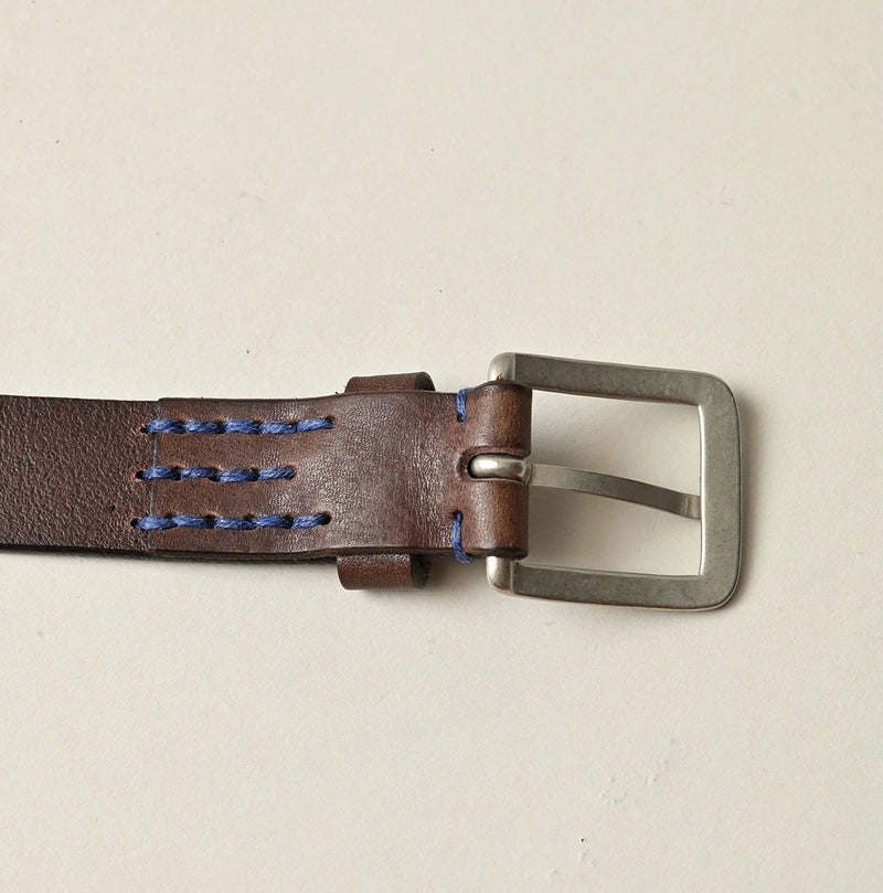 45R Montana Vintage Leather Slim Belt - Image 9