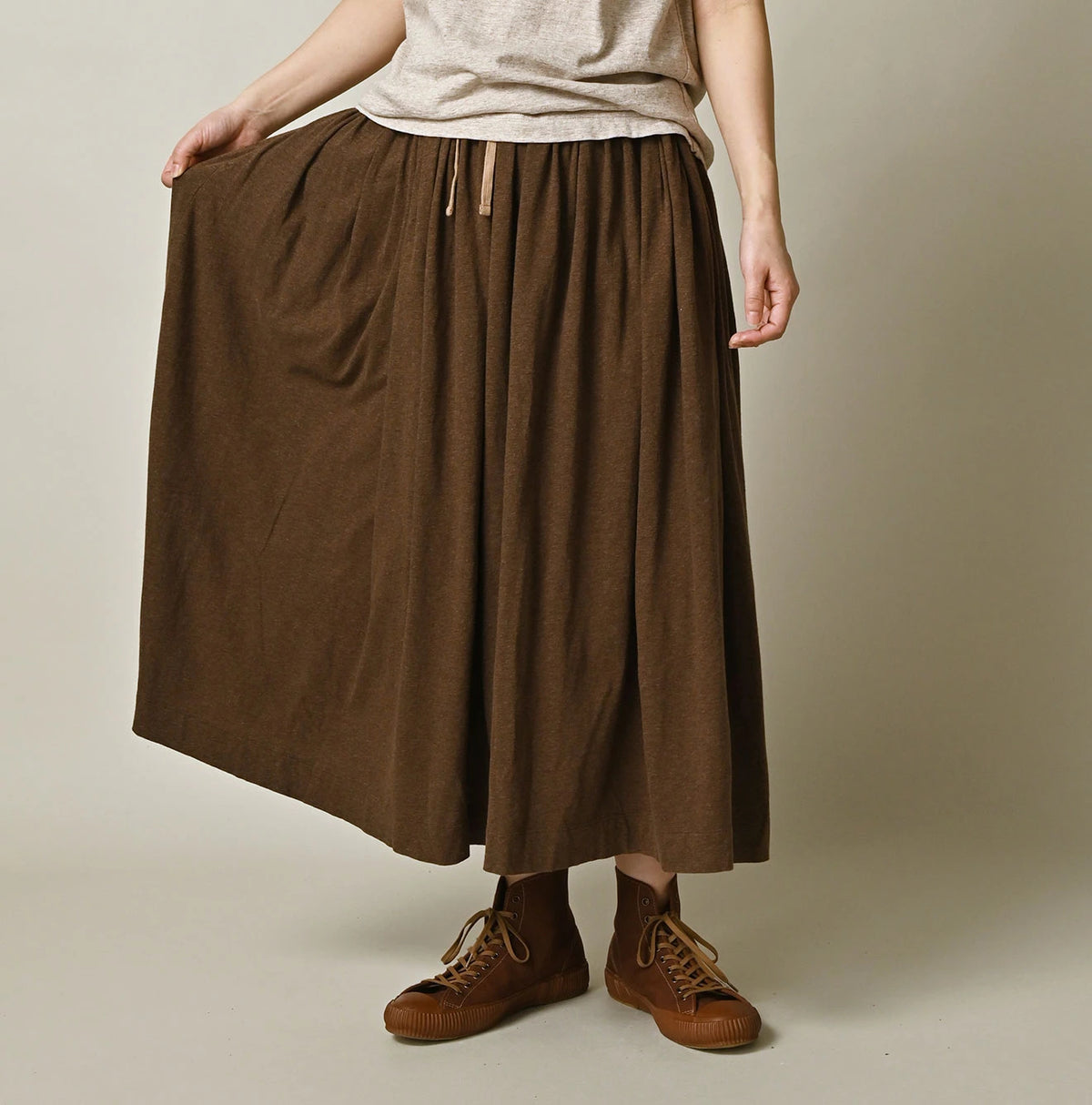 45R ONEONE Treasure Gathered Skirt (Top-Dyed)
