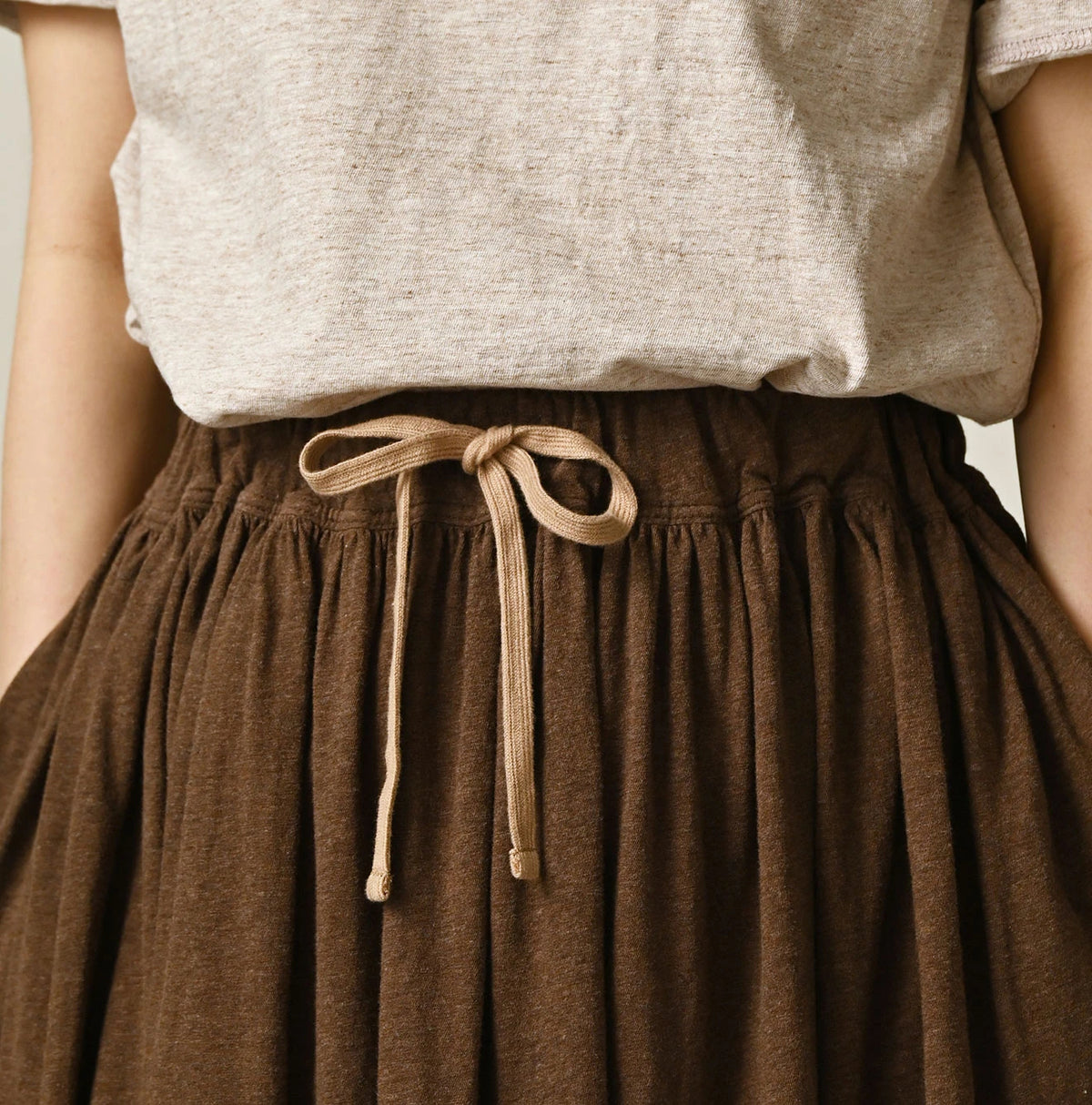 45R ONEONE Treasure Gathered Skirt (Top-Dyed)