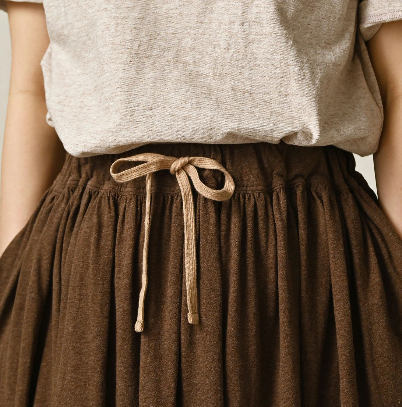 45R ONEONE Treasure Gathered Skirt (Top-Dyed) - Image 6