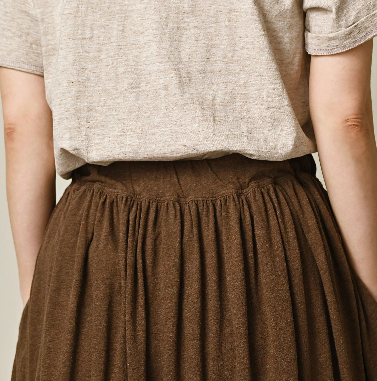 45R ONEONE Treasure Gathered Skirt (Top-Dyed) - Image 8