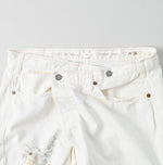 45R Futatabi Rye Mugi Denim Crossover White Anemone