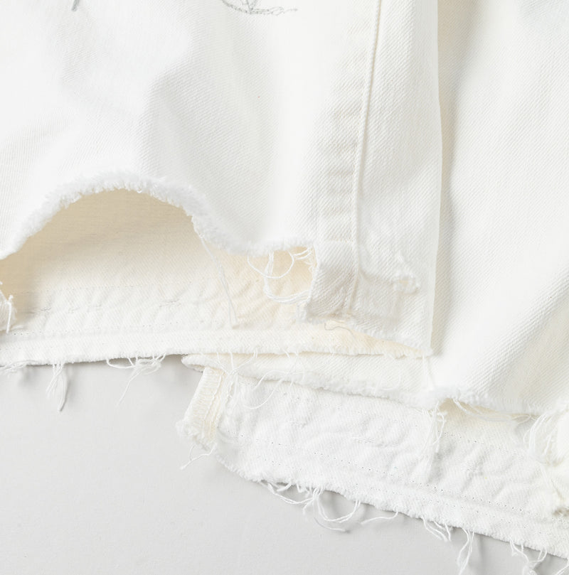 45R Futatabi Rye Mugi Denim Crossover White Anemone