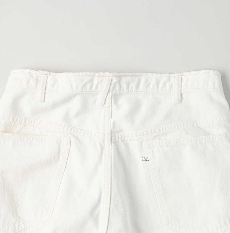 45R Futatabi Rye Mugi Denim Crossover White Anemone