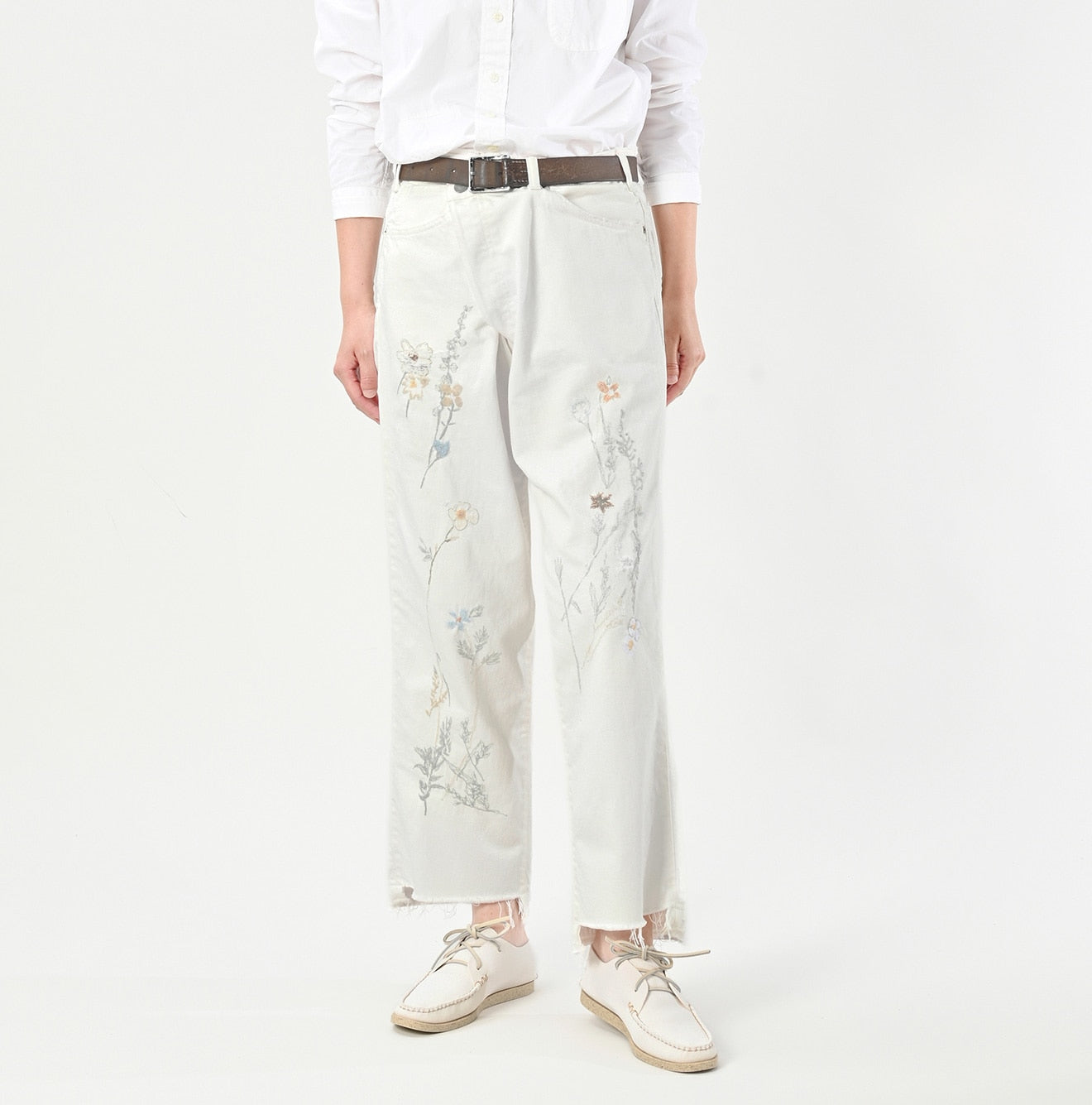 45R Futatabi Rye Mugi Denim Crossover White Anemone - Image 3
