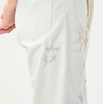 45R Futatabi Rye Mugi Denim Crossover White Anemone