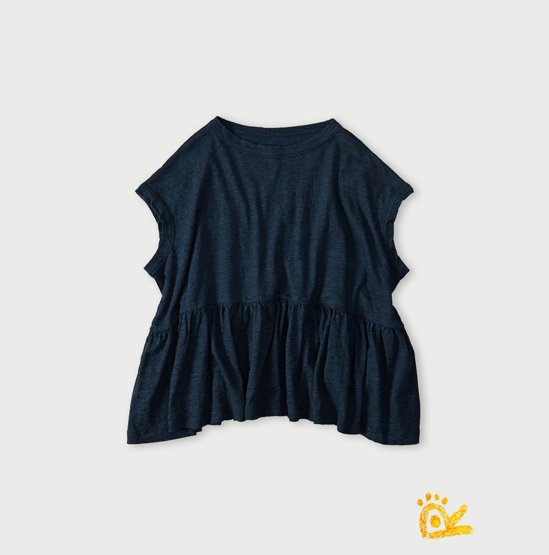 ONEONE Treasure Indigo Gathered M-Camisole - Image 7