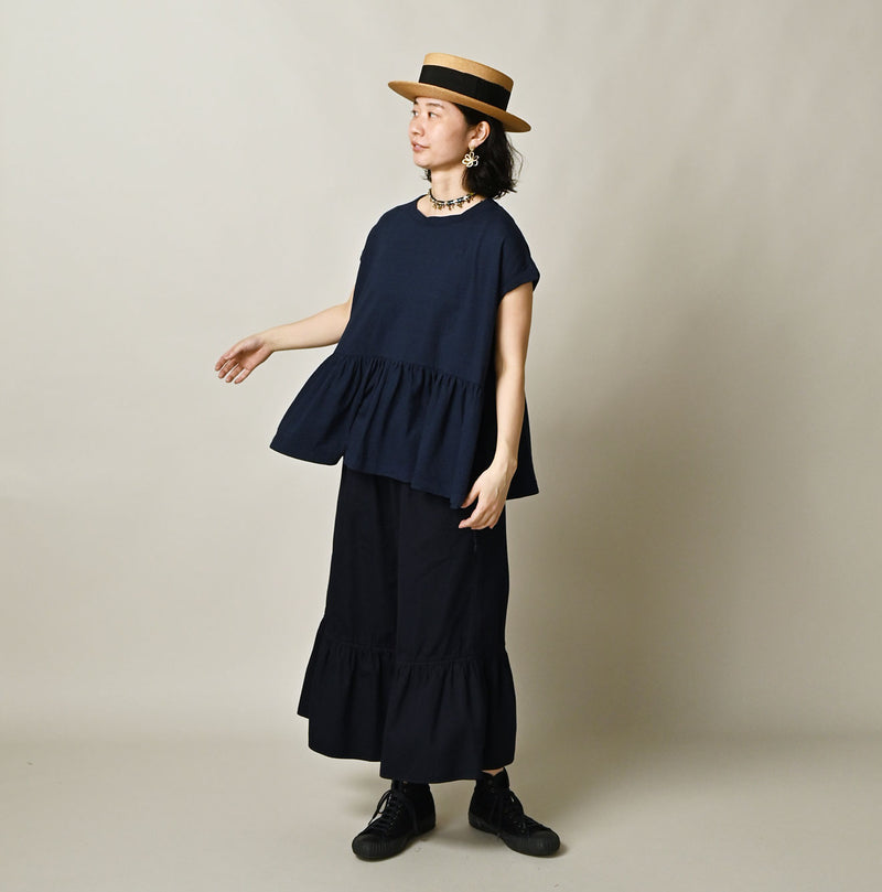 ONEONE Treasure Indigo Gathered M-Camisole - Image 9