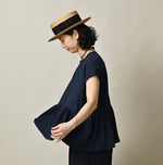 ONEONE Treasure Indigo Gathered M-Camisole