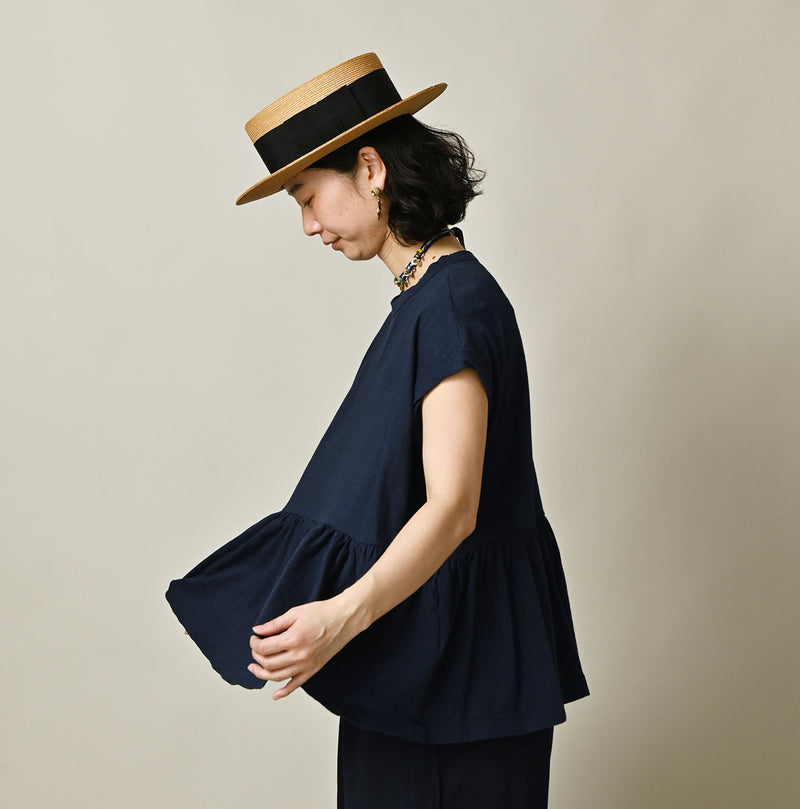 ONEONE Treasure Indigo Gathered M-Camisole - Image 11