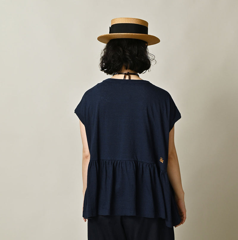 ONEONE Treasure Indigo Gathered M-Camisole - Image 12