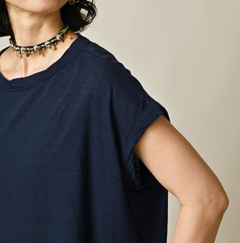 ONEONE Treasure Indigo Gathered M-Camisole - Image 14