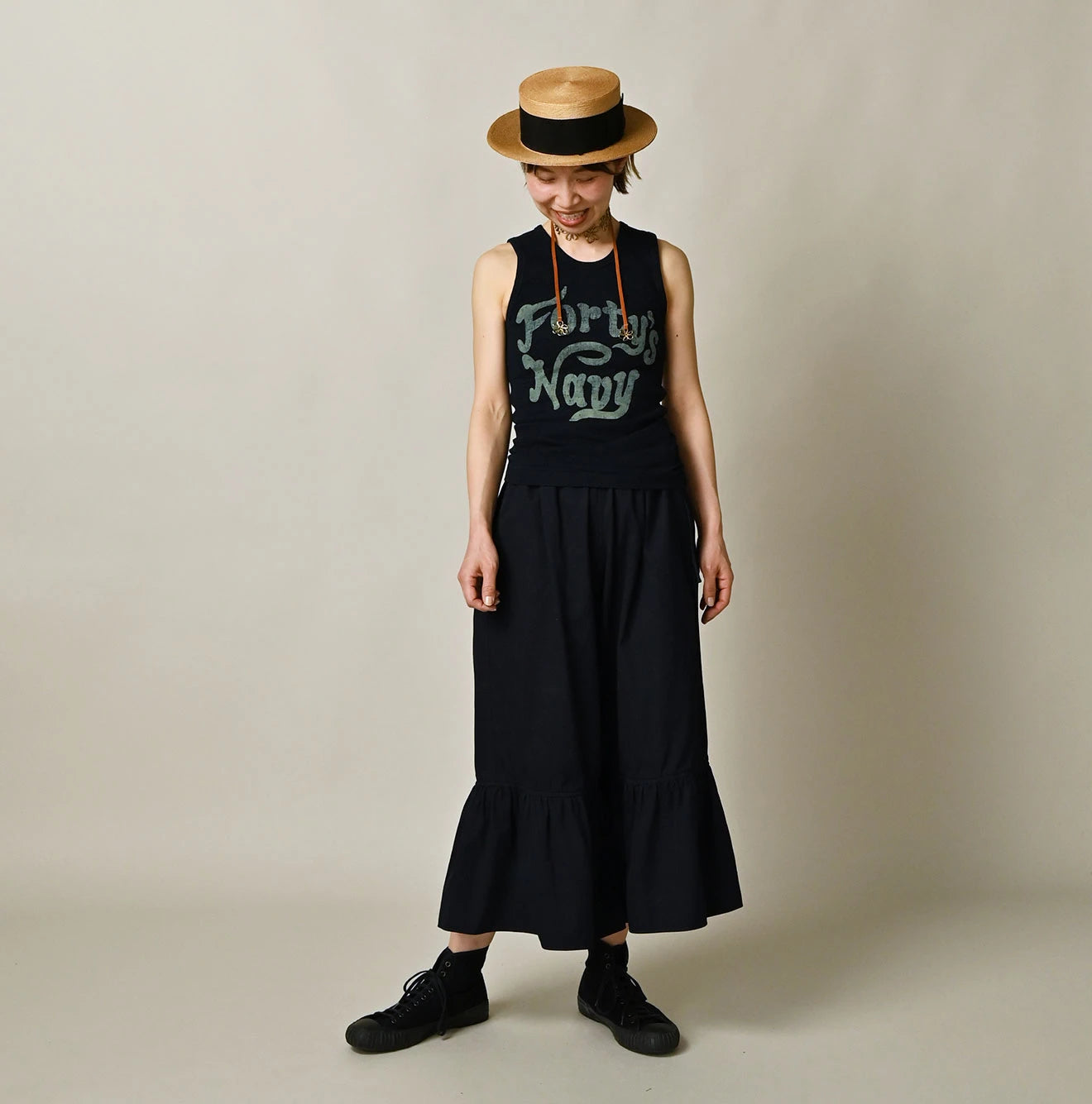 45R ONEONE Treasure Indigo Fraise Camisole - Image 3