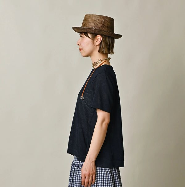 45R Indigo Gima Flare T-shirt